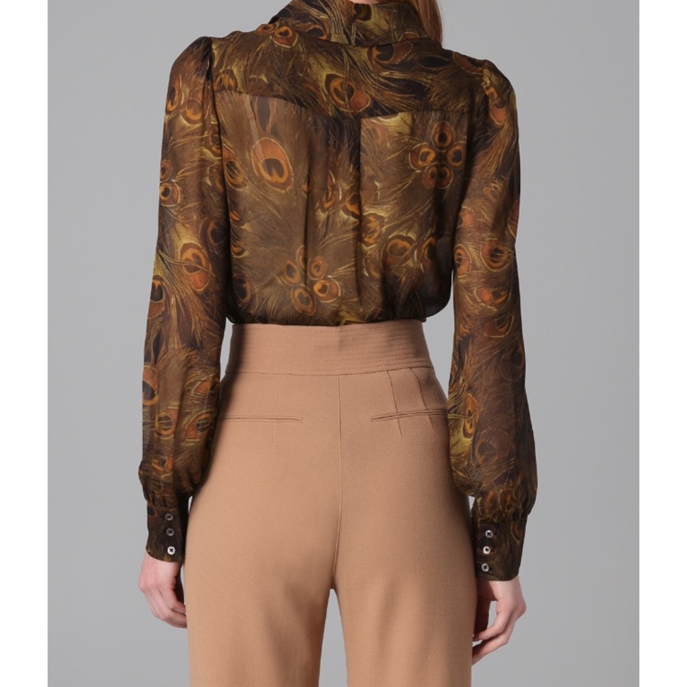 PRISTINE‼️ RACHEL ZOE “JACKIE” RUFFLE BLOUSE‼️ - Picture 2 of 14
